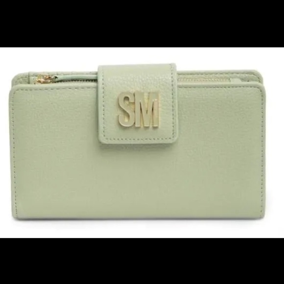 Steve Madden Blindy Smooth Bi-Fold Wallet in Jade NWT OS - Picture 3 of 5